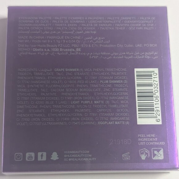 Huda Beauty | Amethyst Obsessions Eyeshadow Palette - Picture 9 of 9